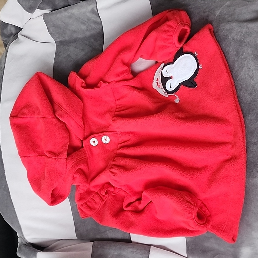6-9 m red fleece sweater